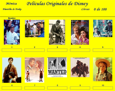 Películas originales Disney por Monica  