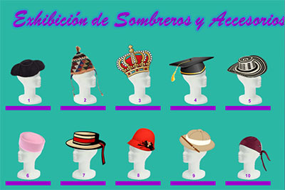Exibición de sombreros y complementos por Princesa