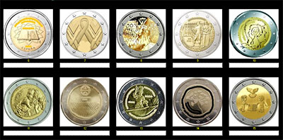Monedas conmemorativas de 2€ II por Pinky